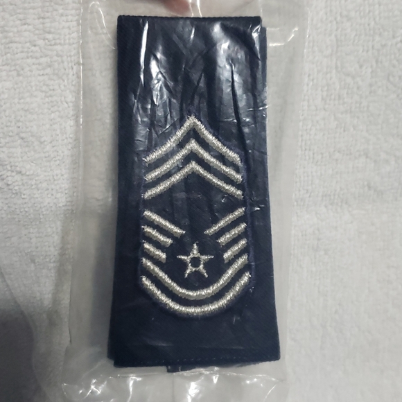 U.S Air Force blue L insignia rank NEW E-9 cmsgt - Picture 1 of 3